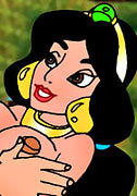 Princess firm breasts gets assrammed Aladdin