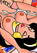 with breasts by Aladdin toon orgy