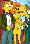 Selma licks Bart gets marge nude