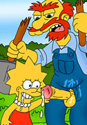 Lisa Simpson caught and swallowing cumshot