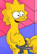 Virgin Maggie Simpson with nipples in