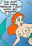 Ariel Mermaid penetrated famous cartoon sex