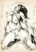 Fantastic Vampirella gets punished and fucked by