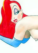 Pretty Jessica Rabbit gets assreamed and sperm