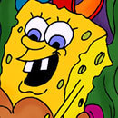 Bewitching sandy gets Sponge Bob and bursts climax