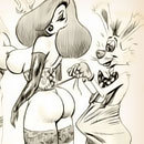 Minnie Mouse blowjobs Roger Rabbit after gets