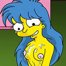 and hot Marge the first time porn comix