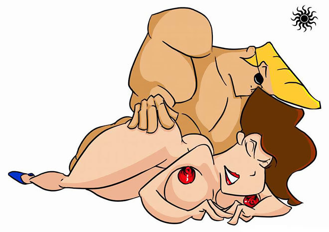 Suzy getting hard fucked by terrified Johnny Bravo